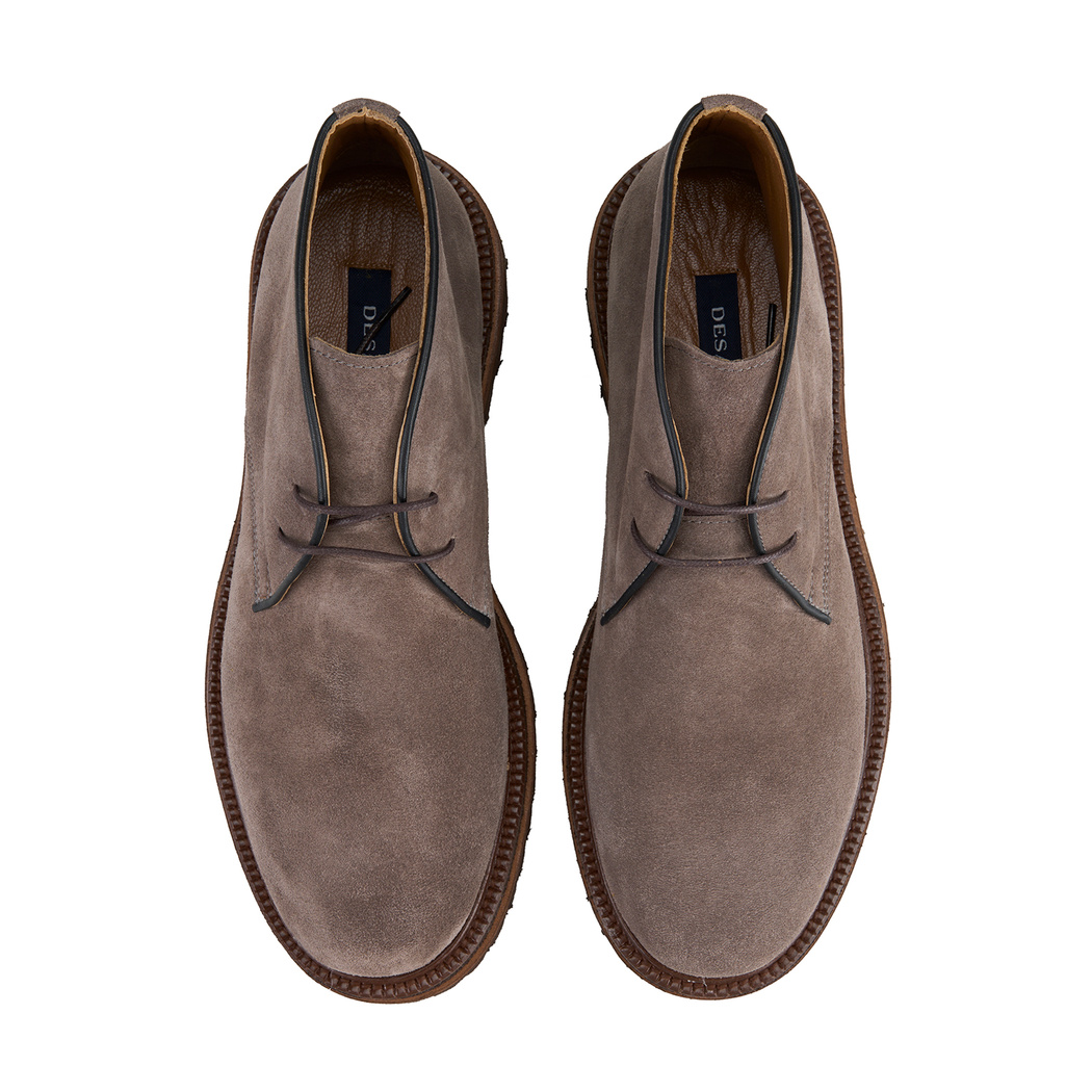 Callien Gri Erkek Bağcıklı Deri Bot