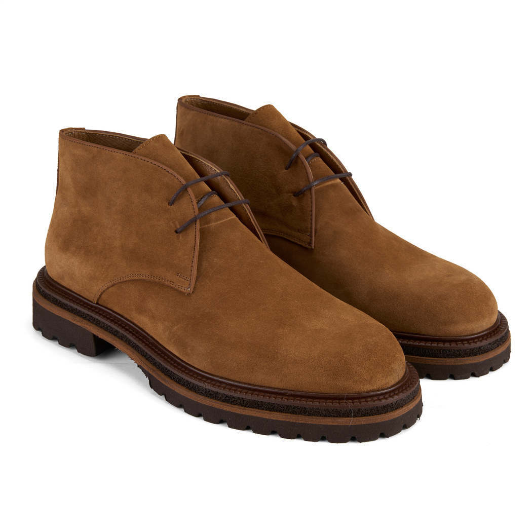 Callien Taba Erkek Bağcıklı Deri Bot