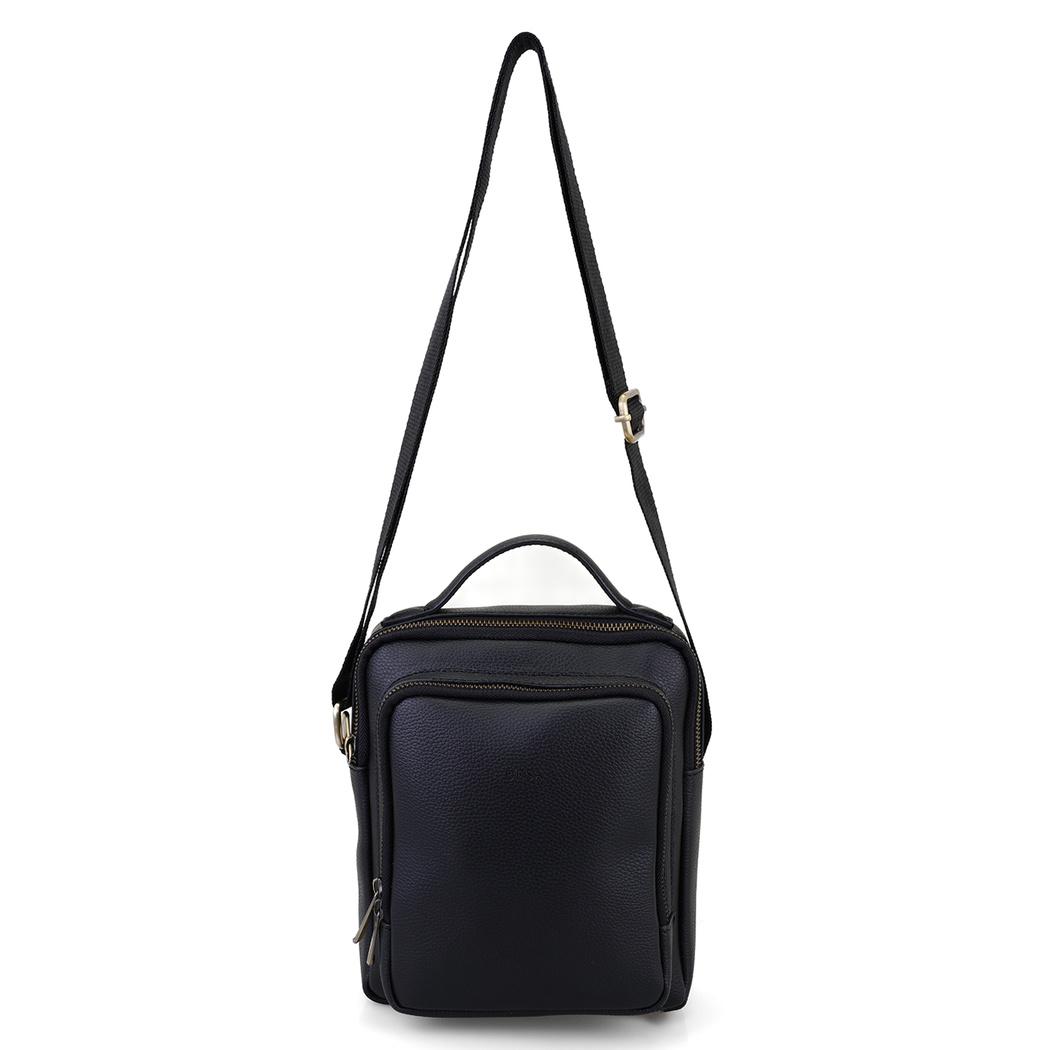 Callum Siyah Erkek Postacı Çantası