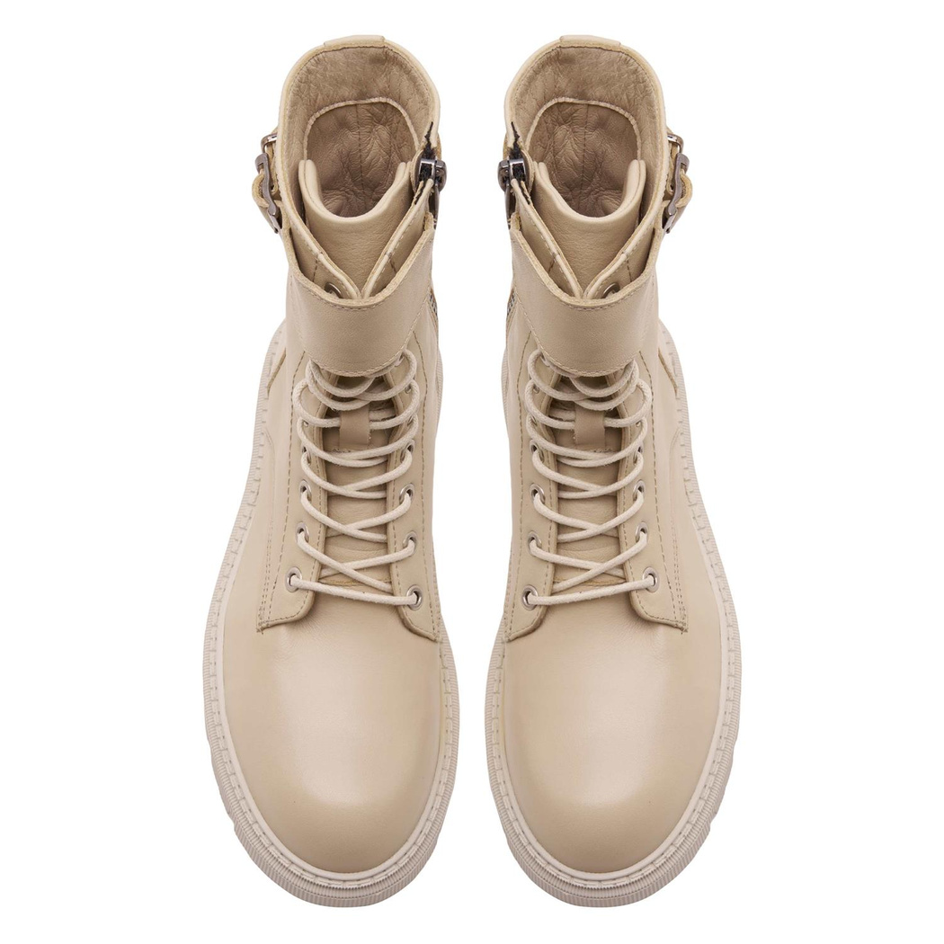 Campinella Bej Kadın Deri Bot