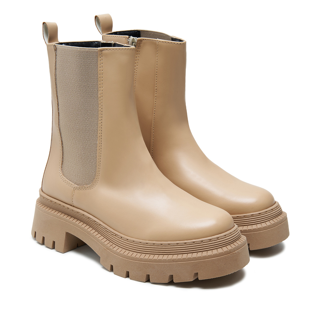 Candace Bej Kadın Yandan Lastikli Chelsea Bot