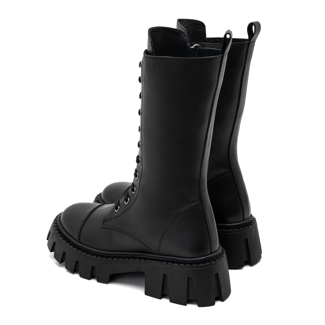 Candi Siyah Kadın Deri Postal Bot