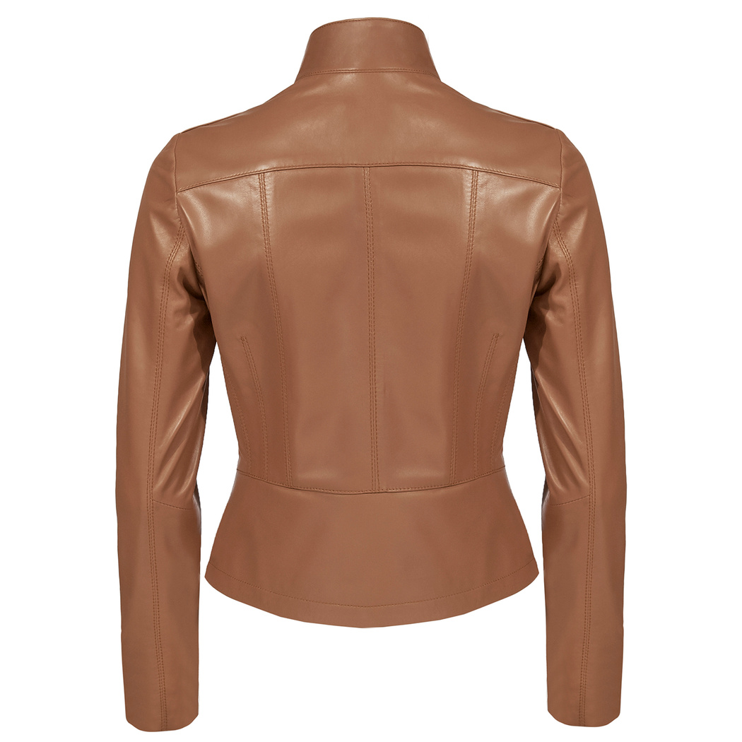 Carel Taba Kadın Deri Ceket