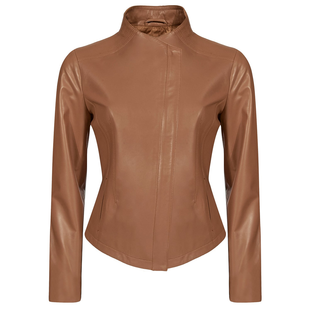 Carel Taba Kadın Deri Ceket