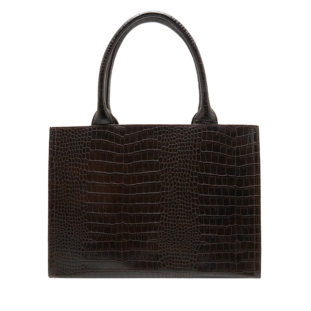 Carey Kahve Kadın El Çantası