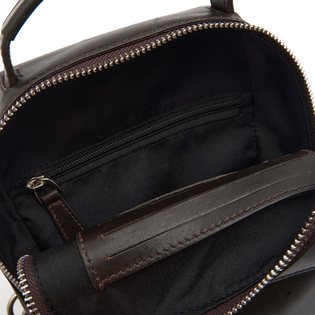 Carl Kahve Erkek Deri Çapraz Sırt Çantası