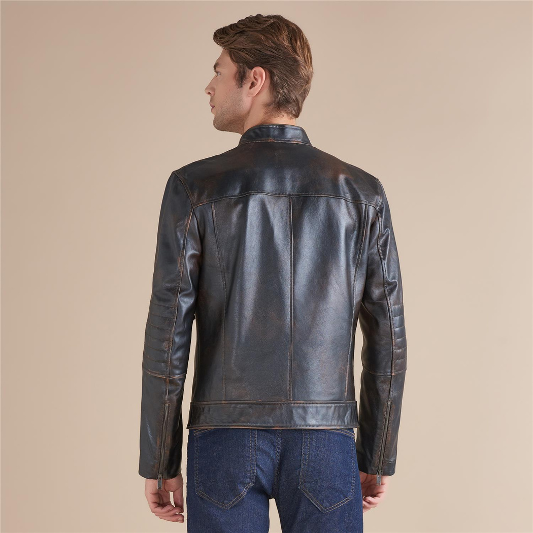 Carlino Erkek Vintage Deri Ceket