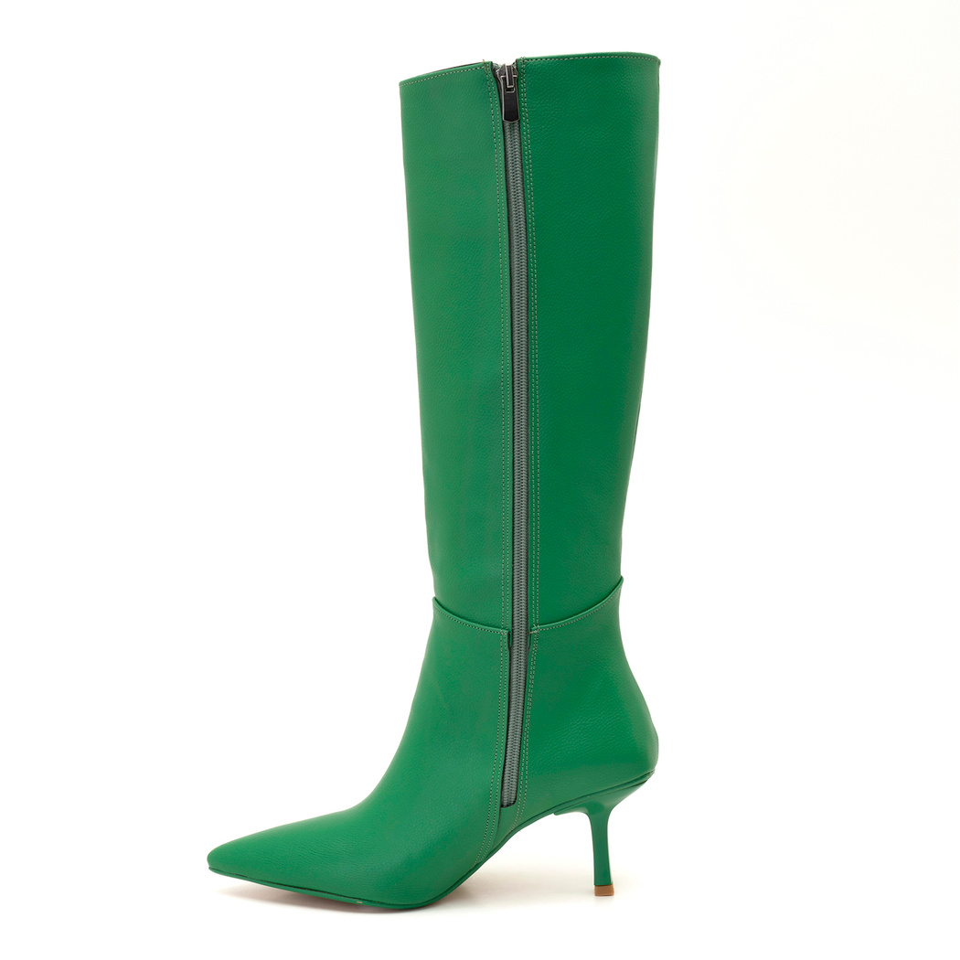 Carmen Yeşil Kadın Topuklu Çizme