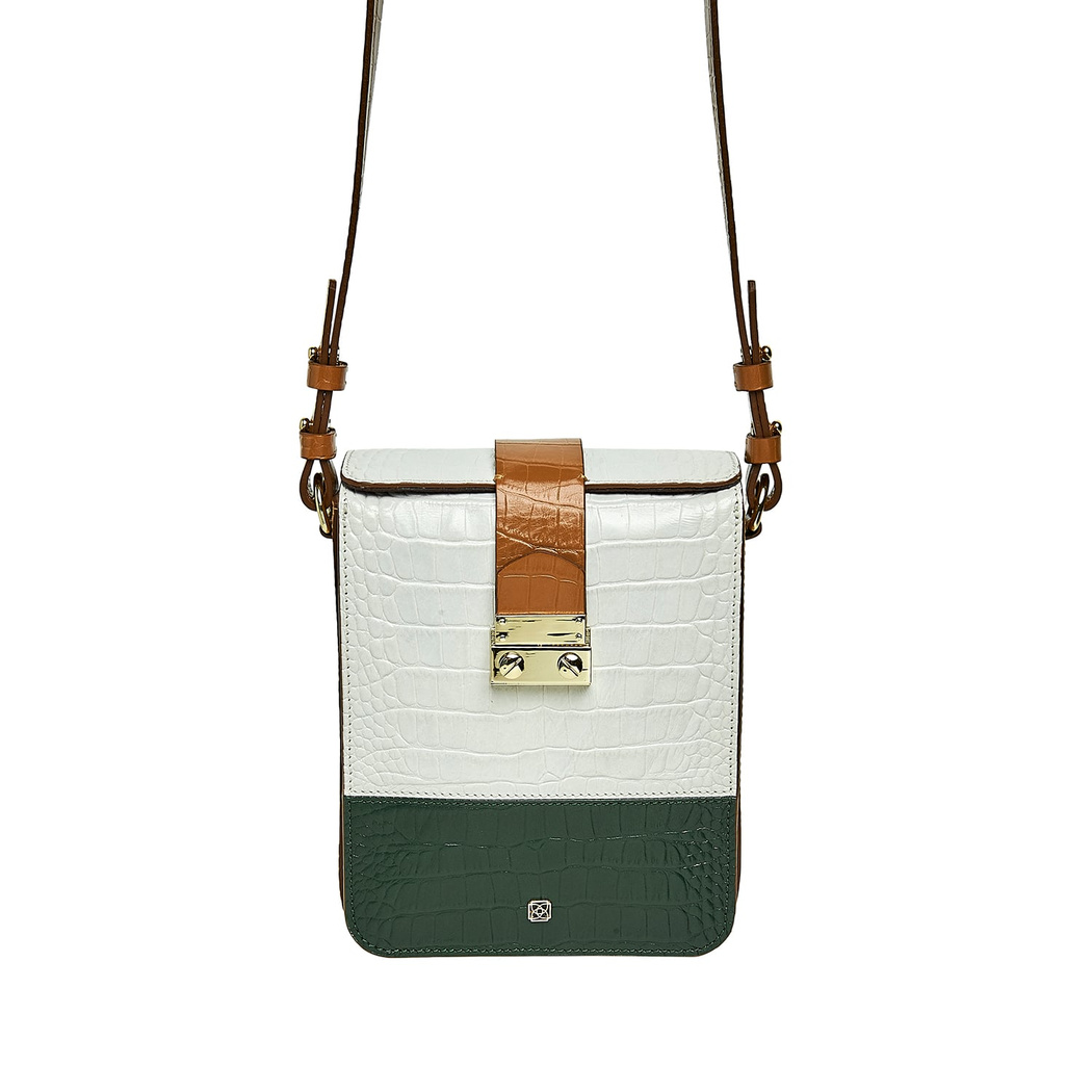 Carta Kadın Kroko Baskılı Deri Omuz Askılı Çanta