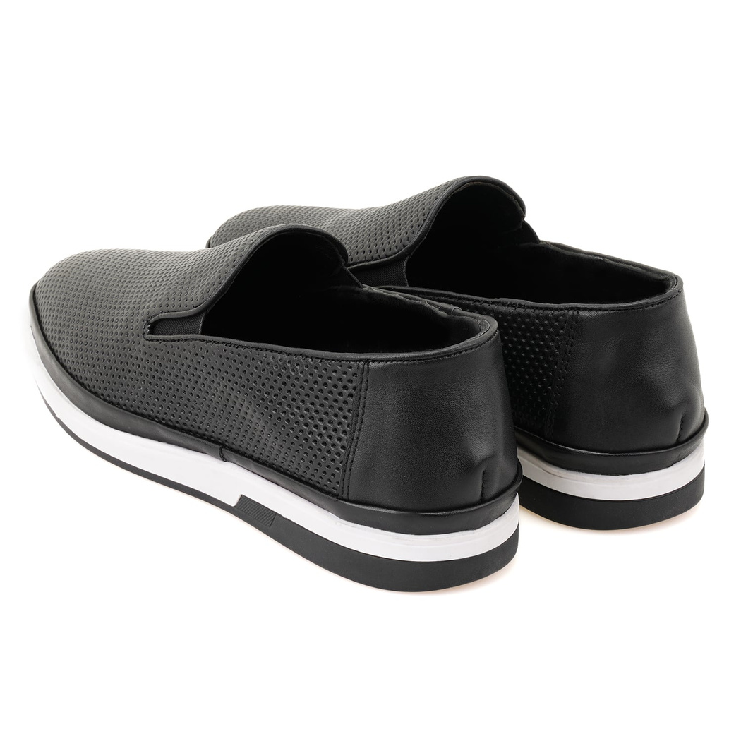 Casey Siyah Erkek Deri Günlük Ayakkabı