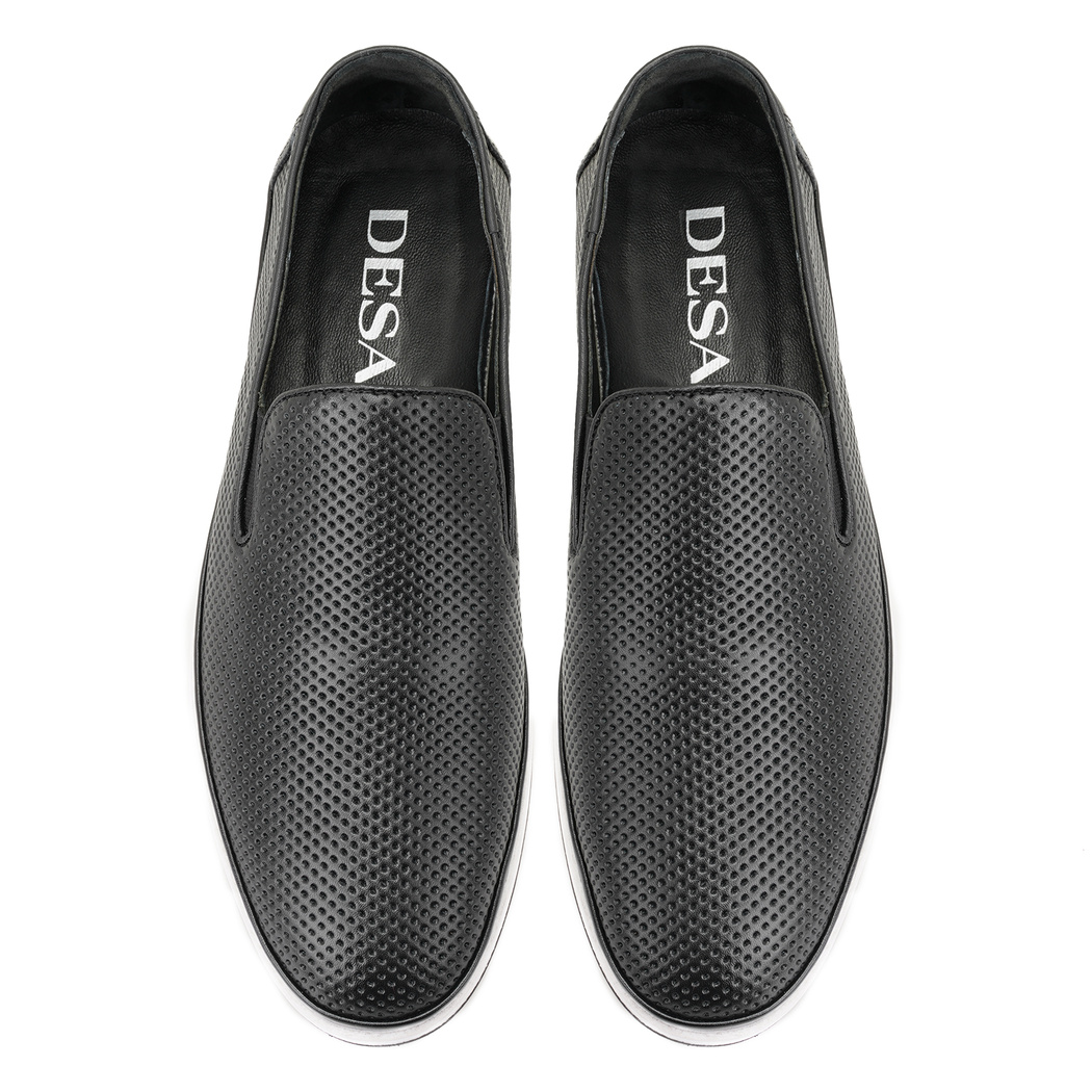 Casey Siyah Erkek Deri Günlük Ayakkabı