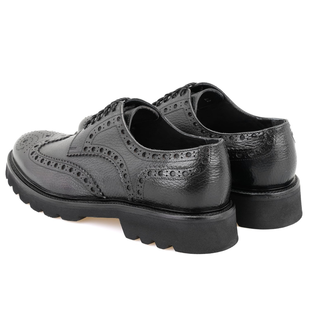 Casey Siyah Erkek Deri Klasik Ayakkabı