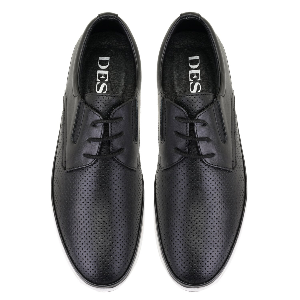 Celia Siyah Erkek Deri Günlük Ayakkabı