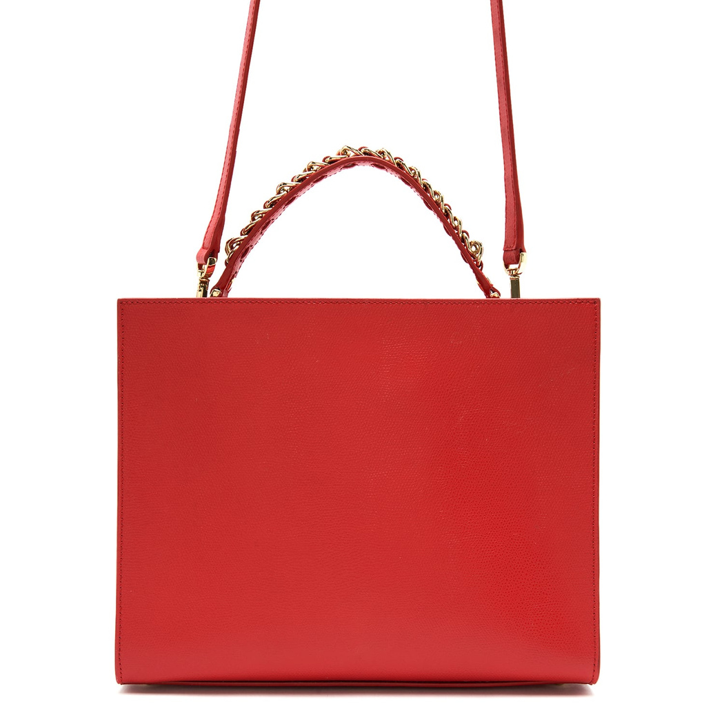 Chaıny Kırmızı Kadın Deri El Çantası 