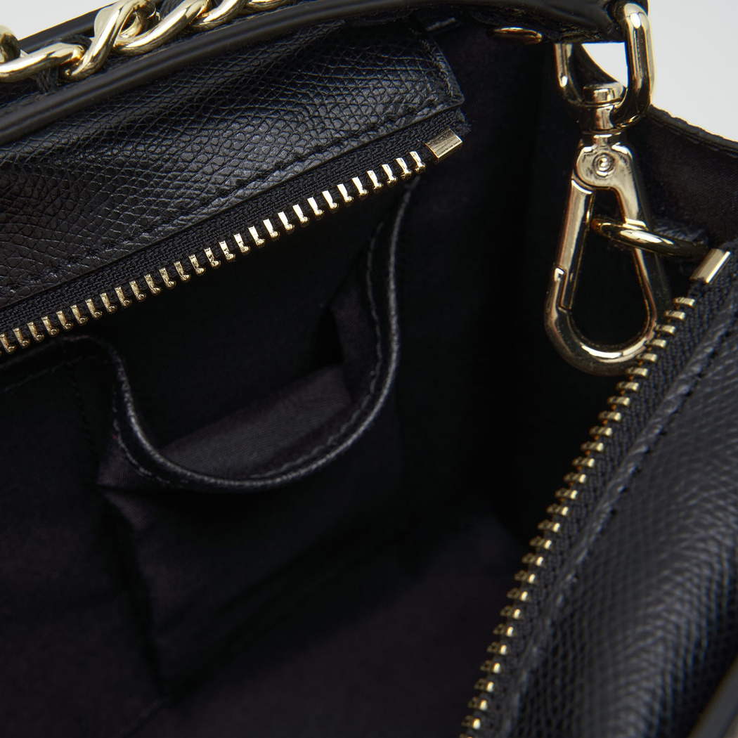 Chaıny Siyah Kadın Deri El Çantası 