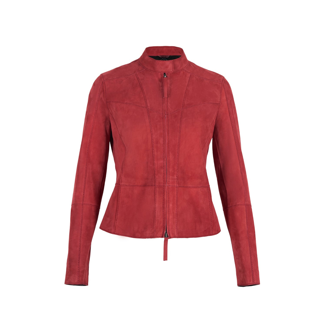 Chantoya Kırmızı Kadın Süet Ceket