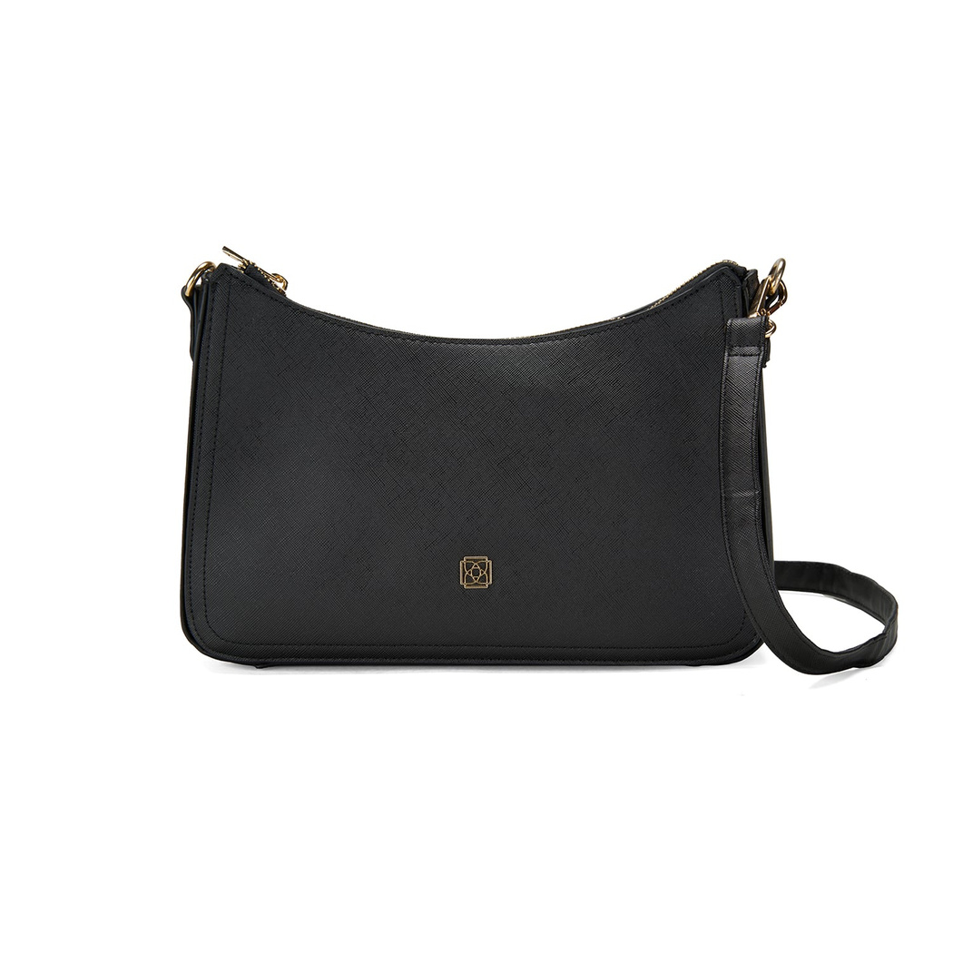 Chertan Siyah Kadın Omuz Çantası