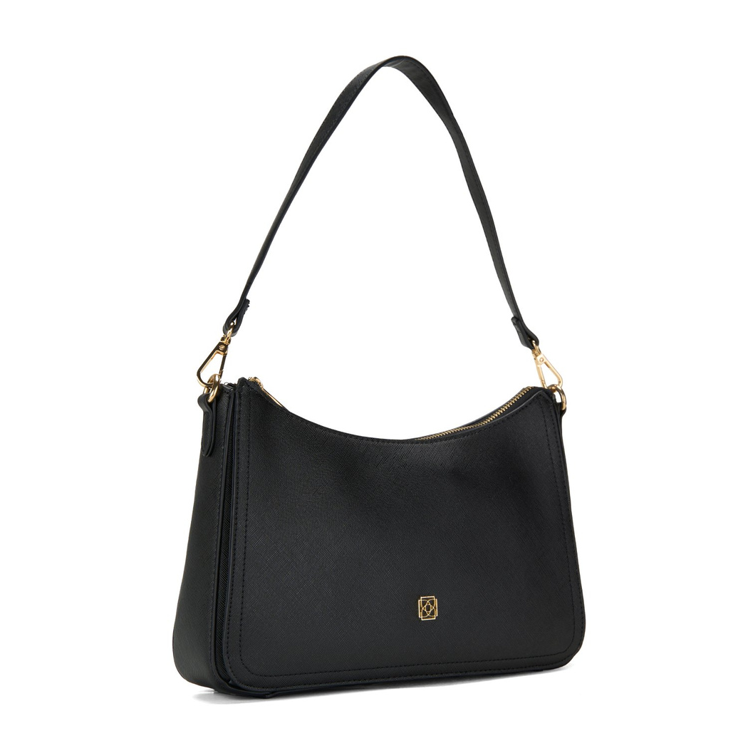 Chertan Siyah Kadın Omuz Çantası