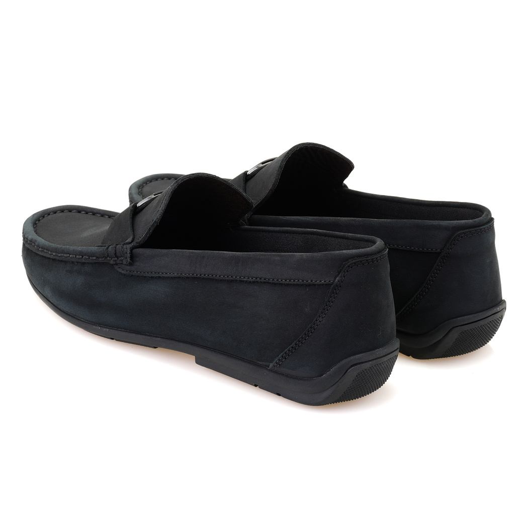Chevi Siyah Erkek Deri Loafer