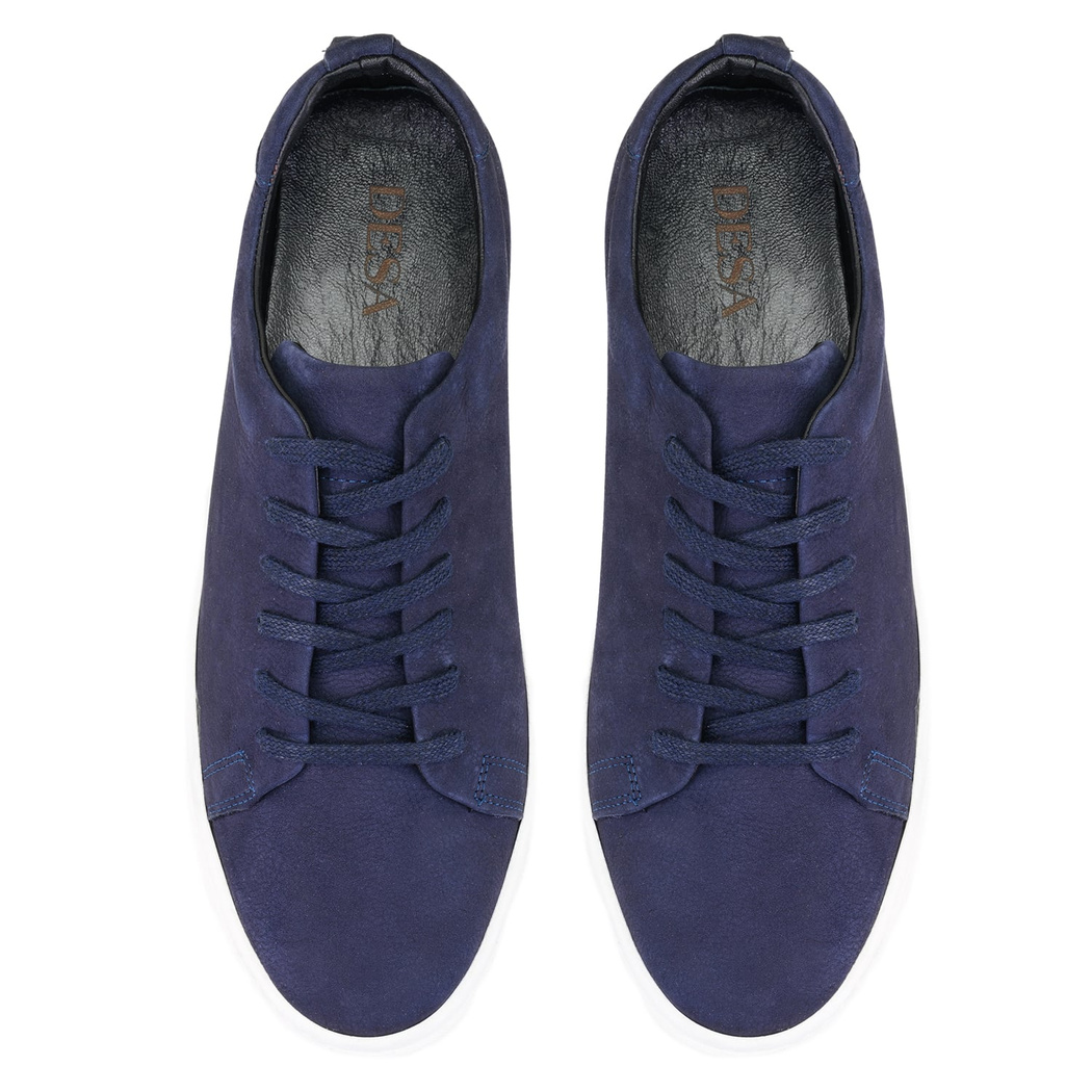 Chris Lacivert Erkek Deri Spor Ayakkabı