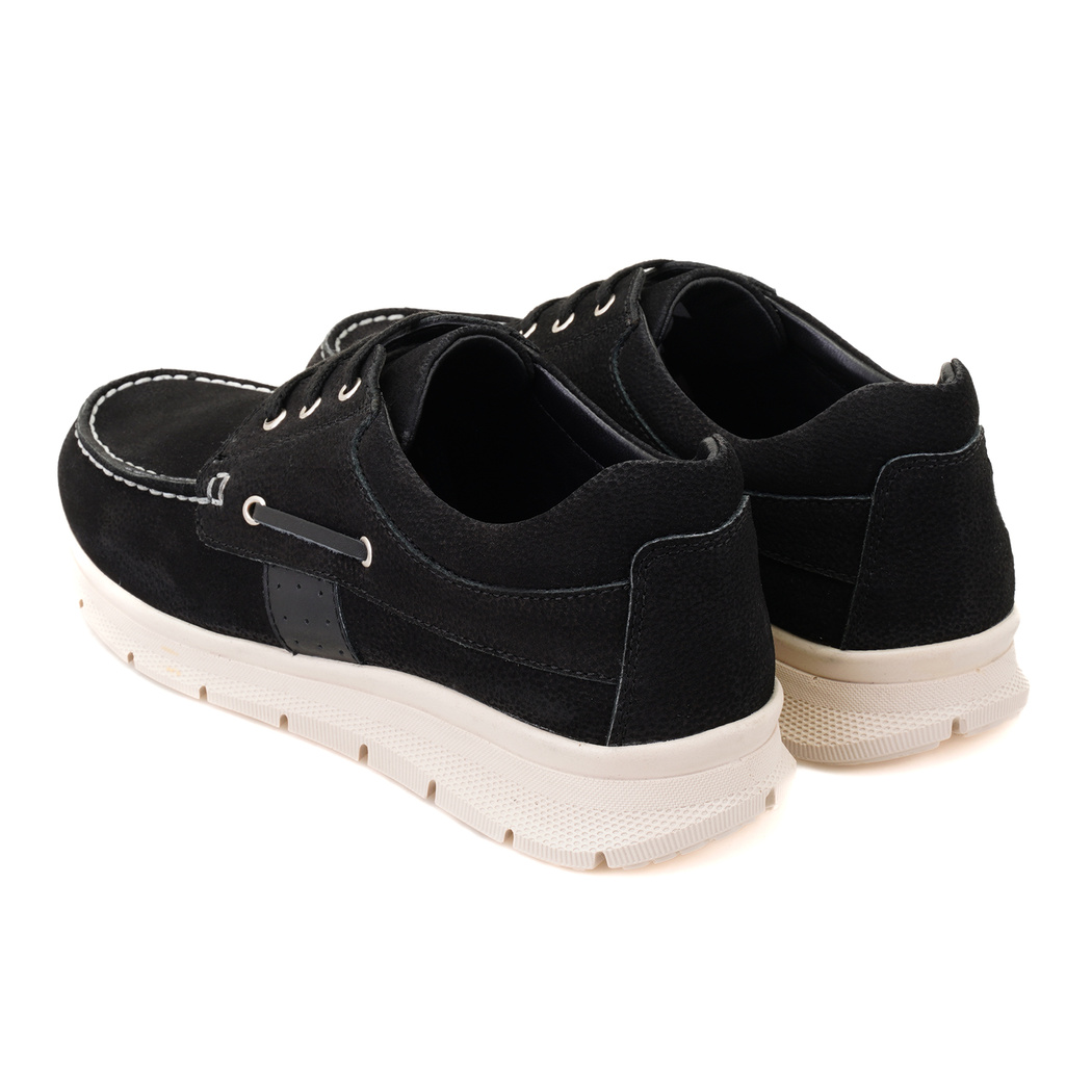 Cindy Siyah Erkek Deri Günlük Ayakkabı