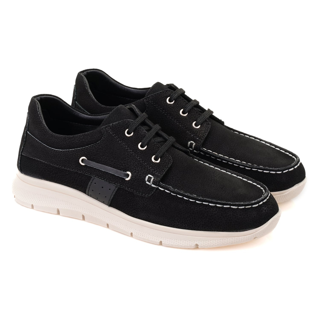 Cindy Siyah Erkek Deri Günlük Ayakkabı