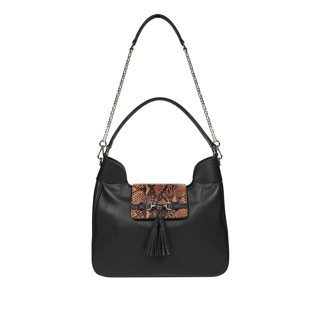 Clara Kadın Yılan Baskılı Deri Omuz Askılı Çanta