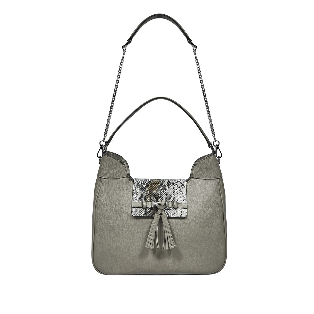 Clara Kadın Yılan Baskılı Deri Omuz Askılı Çanta