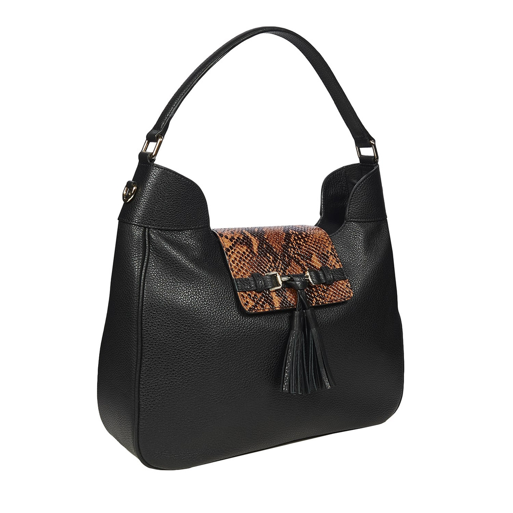 Clara Kadın Yılan Baskılı Deri Omuz Askılı Çanta