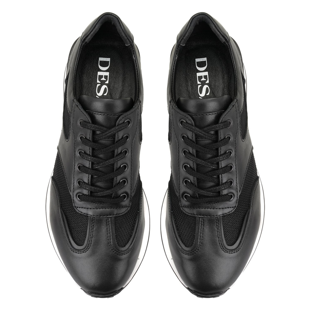 Clara Siyah Erkek Deri Spor Ayakkabı