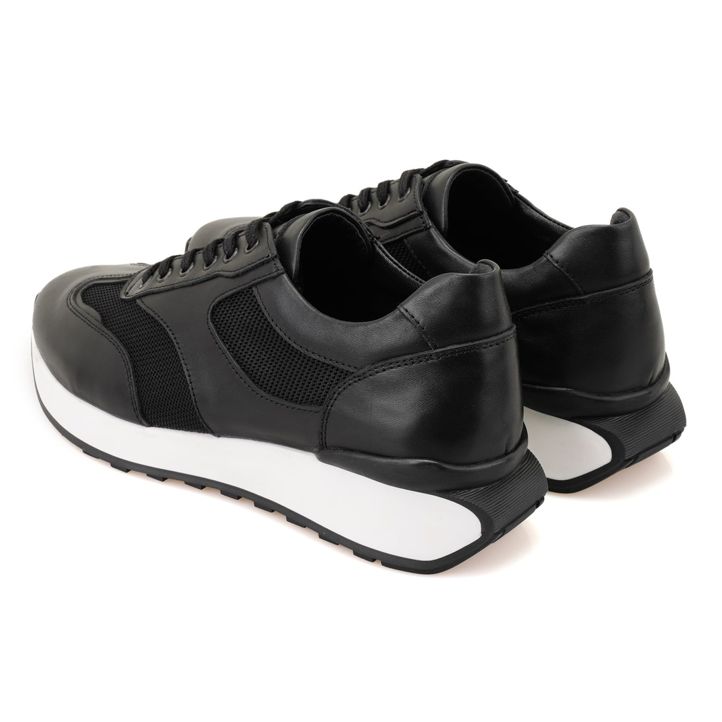 Clara Siyah Erkek Deri Spor Ayakkabı
