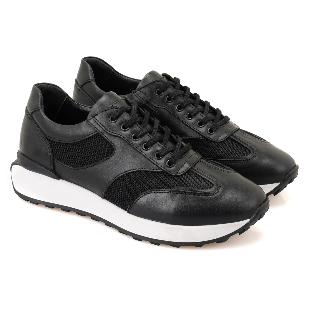 Clara Siyah Erkek Deri Spor Ayakkabı