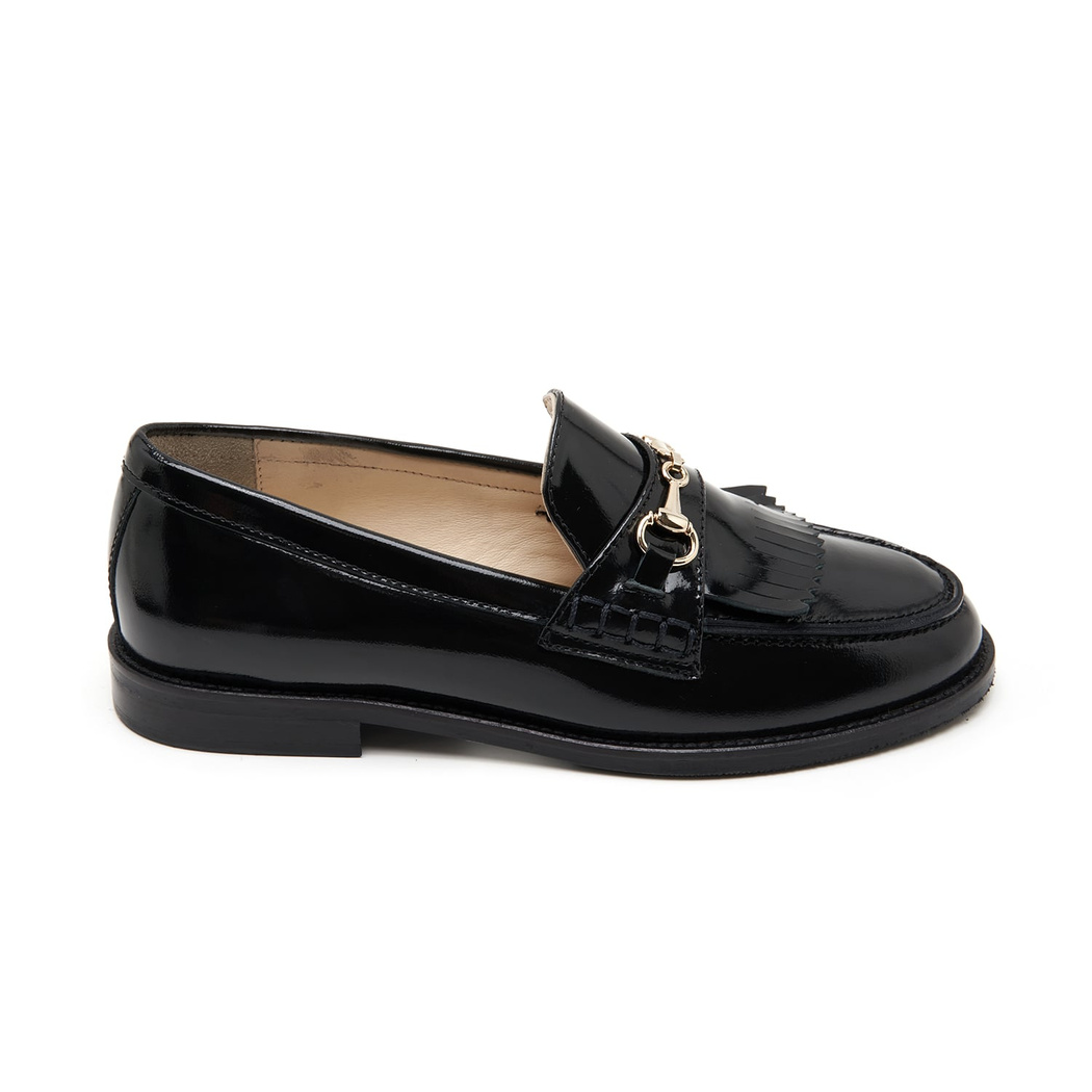 Clara Siyah Kadın Rugan Deri Loafer