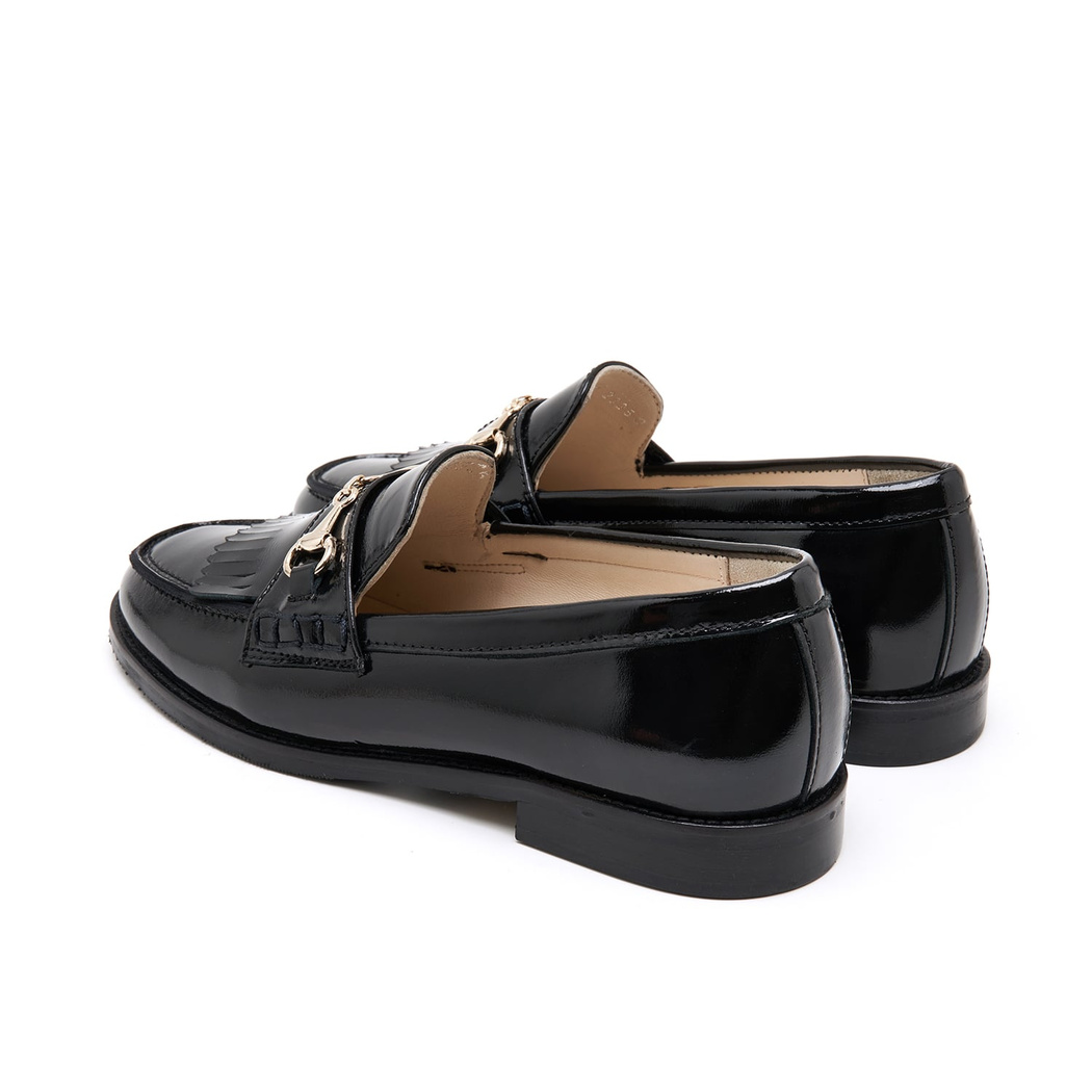 Clara Siyah Kadın Rugan Deri Loafer