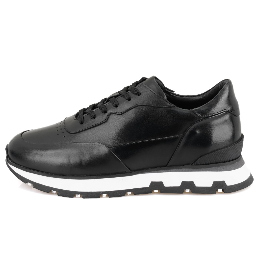 Clovis Siyah Erkek Deri Spor Ayakkabı