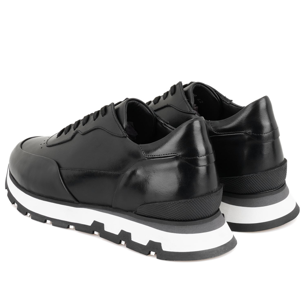 Clovis Siyah Erkek Deri Spor Ayakkabı