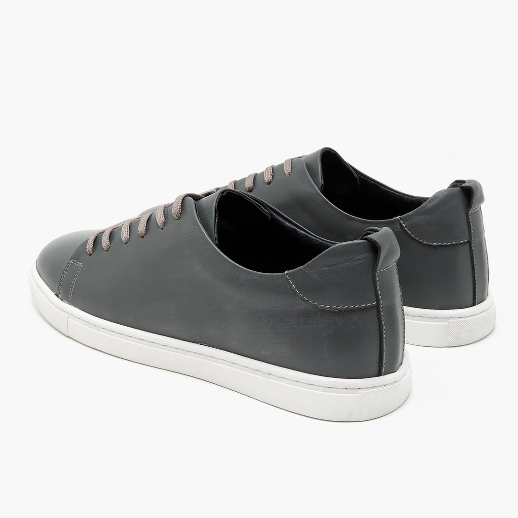 Clyde Gri Erkek Deri Spor Ayakkabı