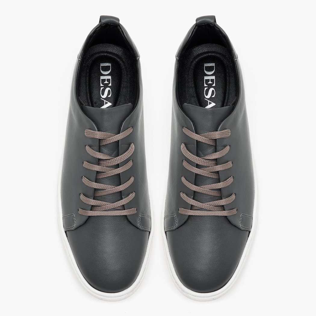 Clyde Gri Erkek Deri Spor Ayakkabı