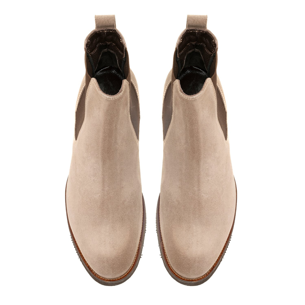 Coleta Vizon Erkek Yandan Lastikli Süet Deri Chelsea Bot