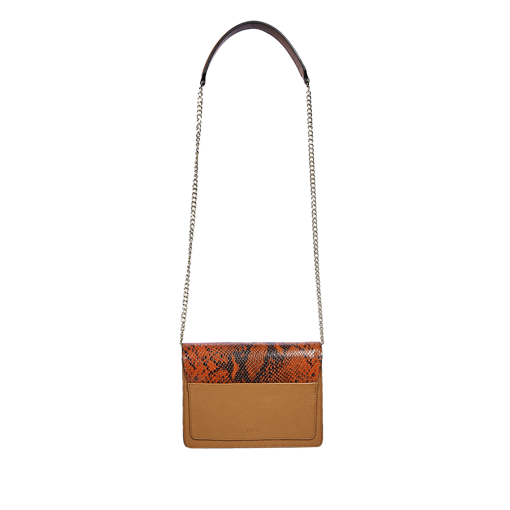 Conda Kadın Yılan Baskılı Deri Omuz Askılı Çanta