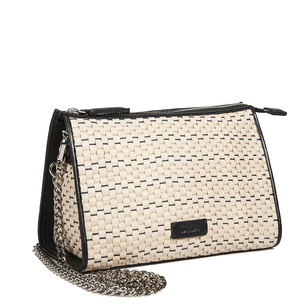 Conexos Örgülü Kadın Deri Omuz Askılı Çanta