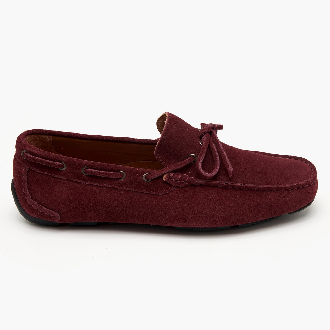 Connor Bordo Erkek Süet Loafer