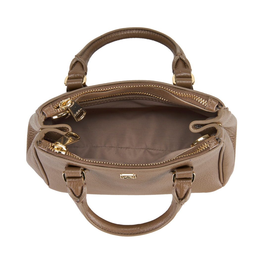 Cora Kahve Kadın Deri El Çantası