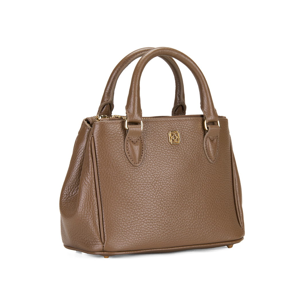 Cora Kahve Kadın Deri El Çantası