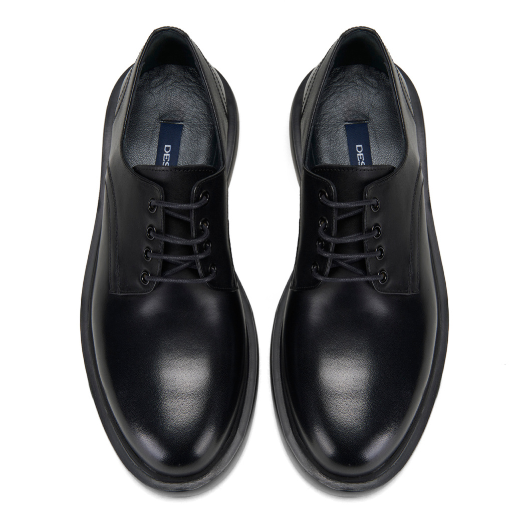 Coral Siyah Erkek Günlük Deri Ayakkabı