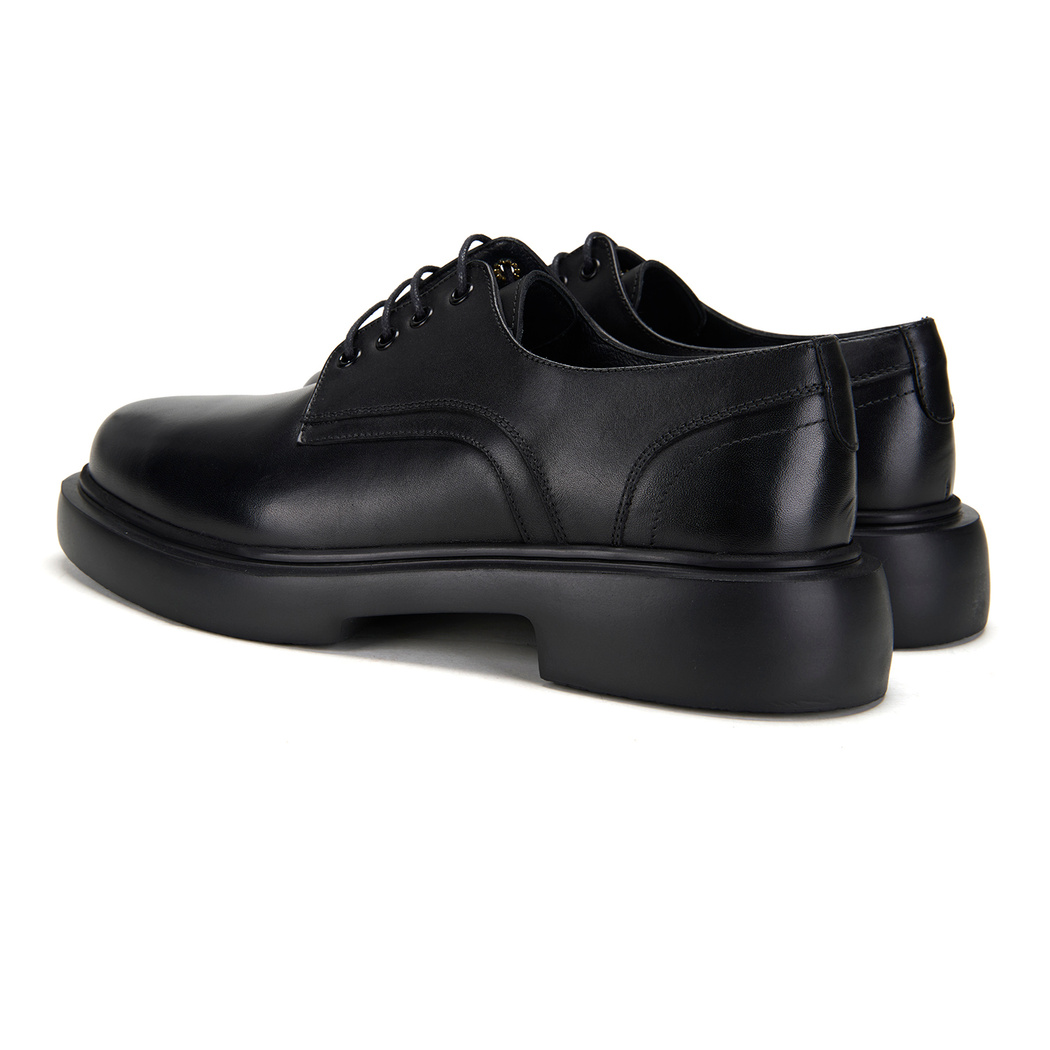 Coral Siyah Erkek Günlük Deri Ayakkabı