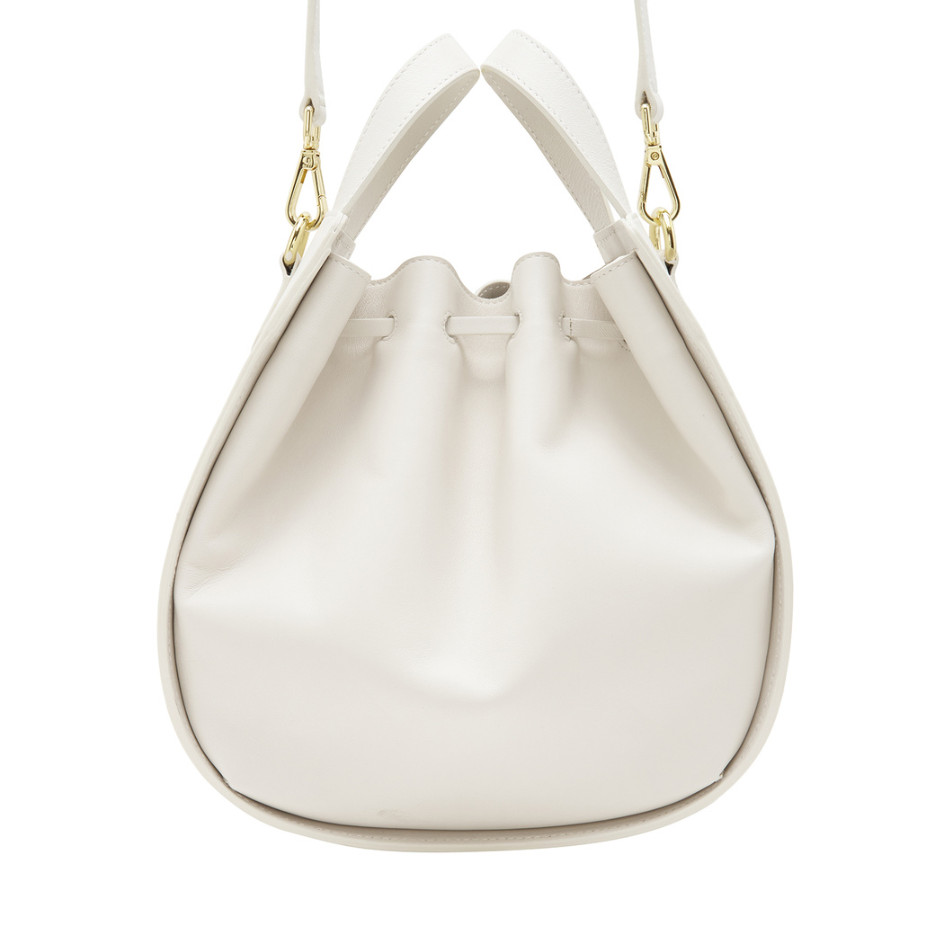 Cosmos Beyaz Kadın Deri El Çantası