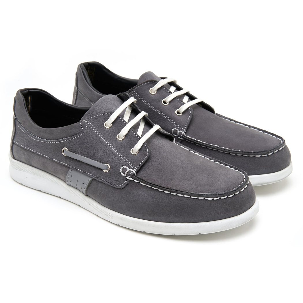 Costello Gri Erkek Nubuk Deri Günlük Ayakkabı