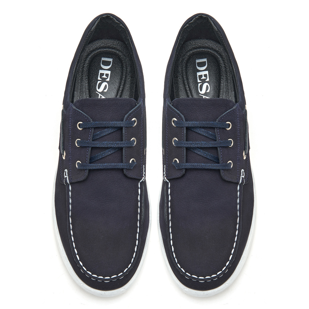 Costello Lacivert Erkek Nubuk Deri Günlük Ayakkabı