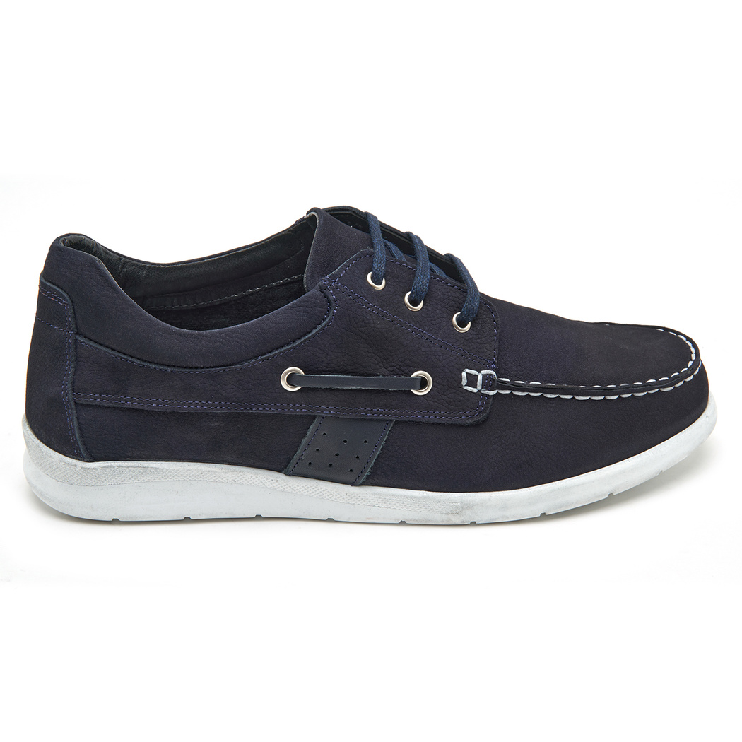 Costello Lacivert Erkek Nubuk Deri Günlük Ayakkabı